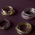 925 Ayar Gümüş Gold Trio Yüzük