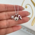 925 Ayar Gümüş Kutup Yıldızlı Charm Kolye