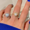 925 Ayar Gümüş Opal Taşlı Yüzük