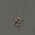 925 Ayar Gümüş Silver Balon Harf Kolye
