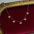 Çelik 5 Kelebekli Charm Kolye