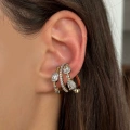 Çelik Çift Renkli Earcuff