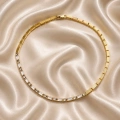 Çelik Gold Baget Taşlı Kolye