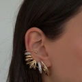 Çelik Earcuff Detay Küpe