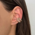 Çelik Gold İncili Earcuff