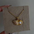 Çelik Gold Pearl Kolye