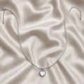 Çelik Hologramlı Mini Kalp Choker