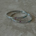 Çelik Renkli Taşlı Kelepçe Bileklik