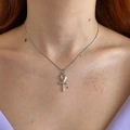 Çelik Silver Ankh Kolye