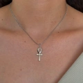 Çelik Silver Ankh Kolye