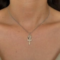 Çelik Silver Ankh Kolye