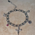 Çelik Silver Melekli Charm Bileklik