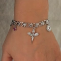 Çelik Silver Melekli Charm Bileklik