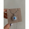 Çelik Silver Nazar Kolye