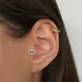 Cerrahi Çelik Gold Göz Detay Tragus Piercing