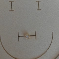 Cerrahi Çelik Gold Hologramlı Yuvarlak Piercing