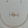 Cerrahi Çelik Gold Pembe Kalp Detaylı Piercing
