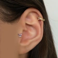 Cerrahi Çelik Silver Kelebek Detay Tragus Piercing