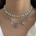 Çilek Detaylı Charm Kolye