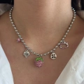 Çilek Detaylı Charm Kolye