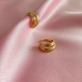 Gold Çift Sıra Earcuff