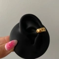 Gold Desenli Earcuff