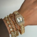 Gold Full Taşlı Kol Saati