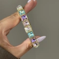 Gold Hologram Taşlı Bileklik