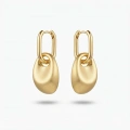 Gold Oval Küpe