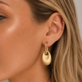 Gold Oval Küpe