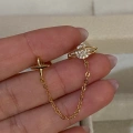 Gold Sallantılı Gezegen Küpe