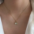 Gold Sun&Moon Kolye