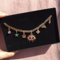 Göz Detaylı Charm Choker