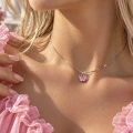 Hologramlı Kelebek Choker