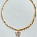 Kelebekli Pearly Choker