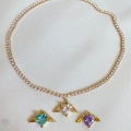 Melek Detaylı Su Yolu Choker