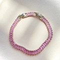 Pembe Baget Taşlı Bileklik