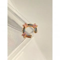 Pembe Baget Taşlı Earcuff