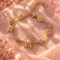 Pembe Opal Taşlı Güneş Bileklik