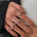 Pembe Kalpli Zincir Yüzük