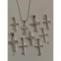 Silver Çelik Haç Kolyeler