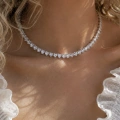 Silver Kalp Detay Choker