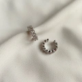 Silver Taşlı Zincir Earcuff