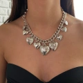 Tasarım Kalp Detay Choker