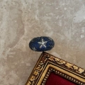 Vip Lacivert Kutup Yıldızı Detay Yüzük