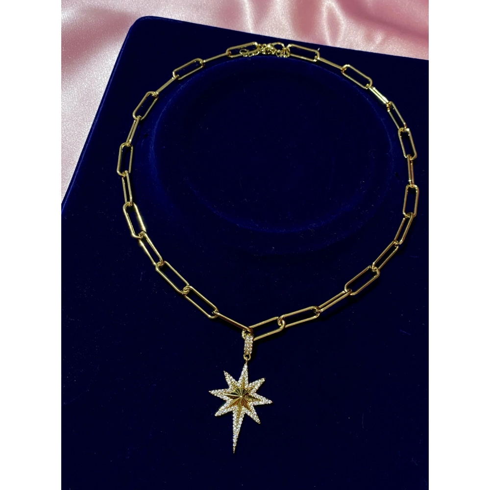 316L Çelik Kutup Yıldızı Kolye