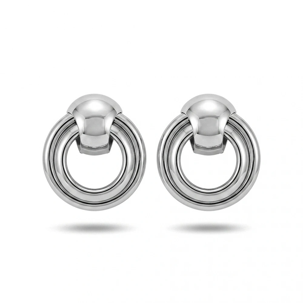 İthal Silver Tasarım Halka küpe