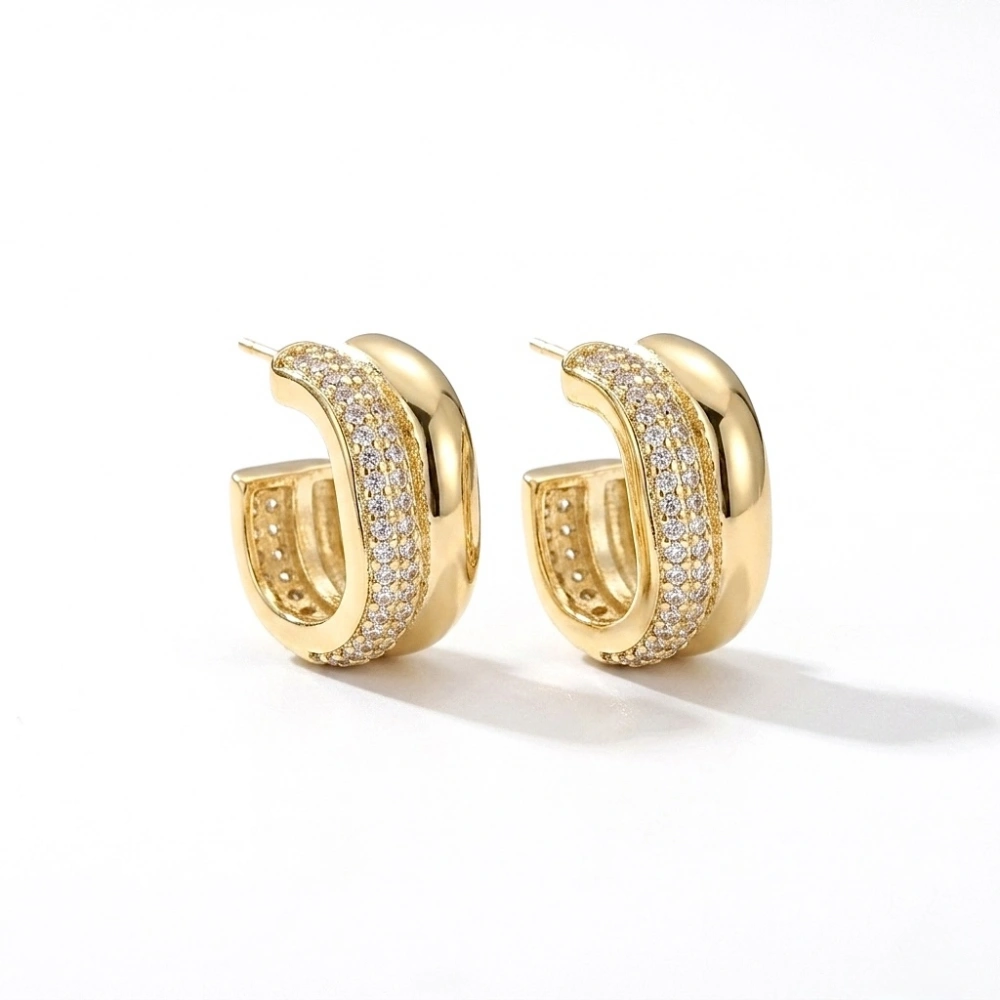 Çelik Double Halka Küpe