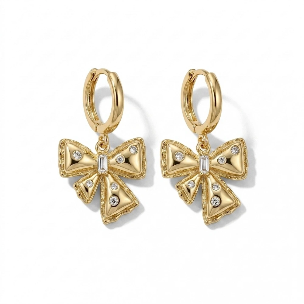 Çelik Gold Fiyonk Küpe