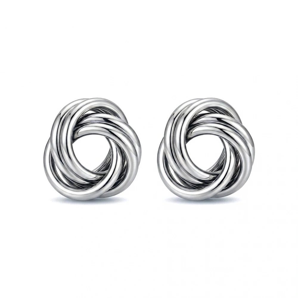 Silver Burgu Halka Küpe